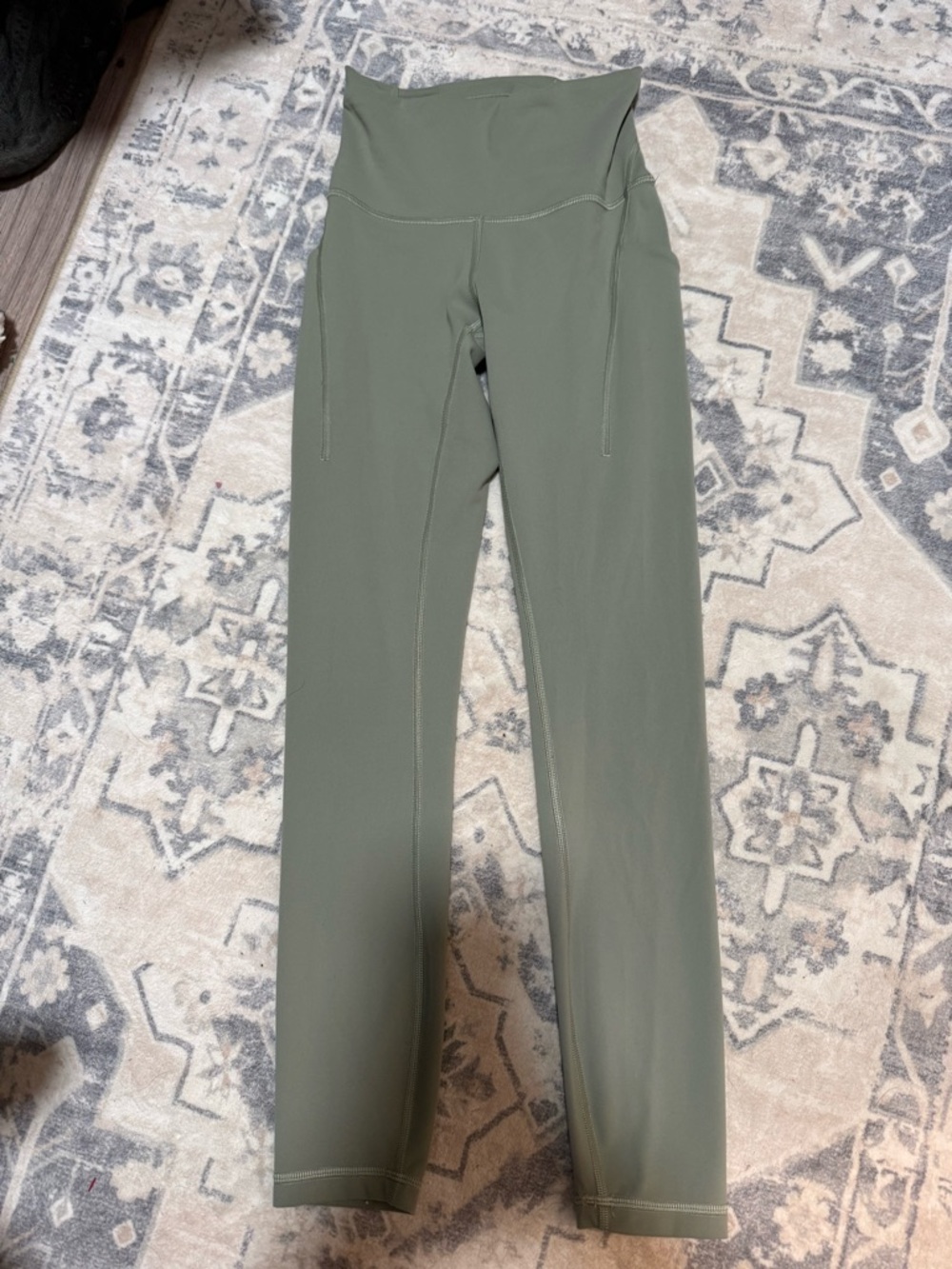 Green Lululemon Leggings size 2